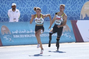 Sport Läufer mit Behinderung