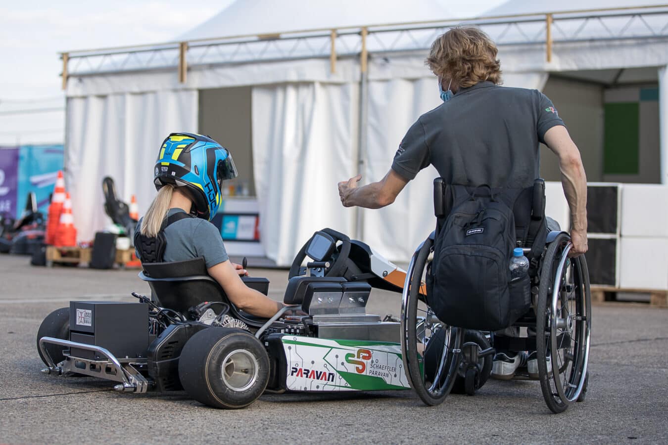 Bild \"Sichtungsveranstaltungen zur Inklusiven E-Kart Slalom Trophy\"