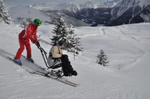 Barrierefrei Skifahren in der Aletsch Arena