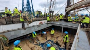 Sack für Sack Ladung löschen in Hamburg