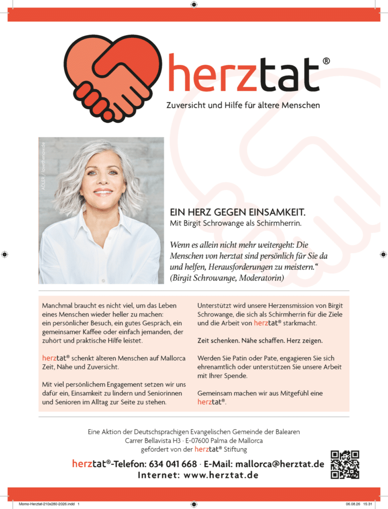 herztat Stiftung Birgit Schrowange Informationsmotiv der herztat Stiftung mit Birgit Schrowange